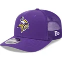 violet-9seventy-stretch-snap-evergreen-trucker-kasket-fra-minnesota-vikings-nfl-af-new-era