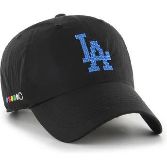 Sort justerbar curved kasket Clean Up Eight Bit Hero fra Los Angeles Dodgers MLB fra 47 Brand