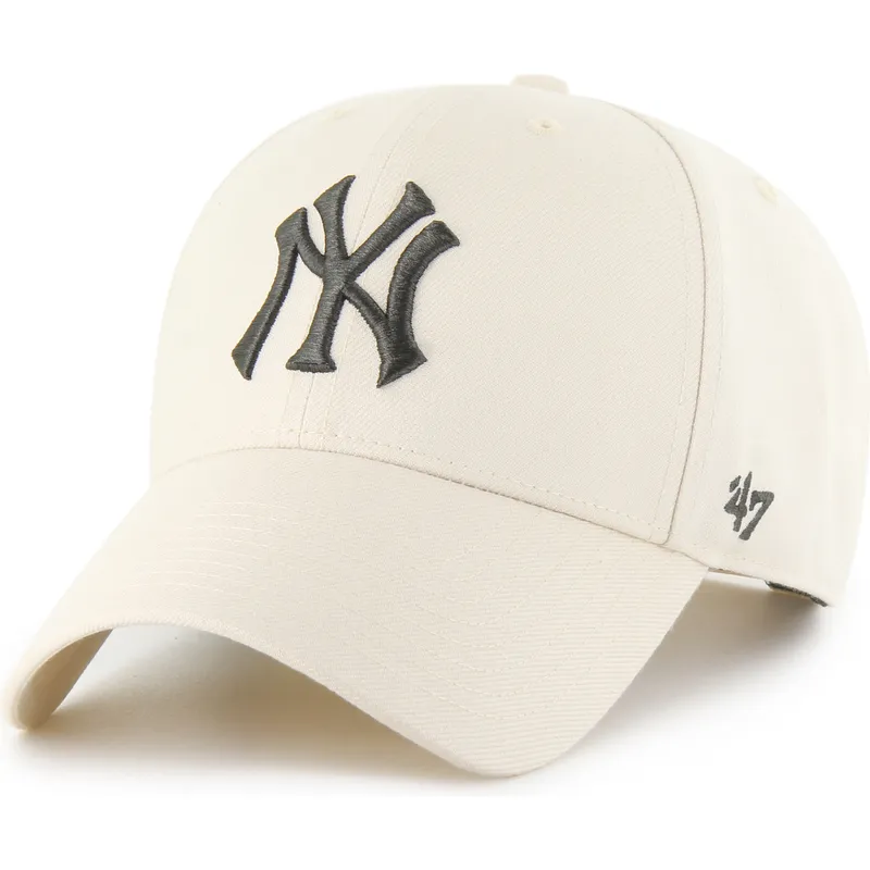 buet-beige-snapback-kasket-mvp-fra-new-york-yankees-mlb-fra-47-brand