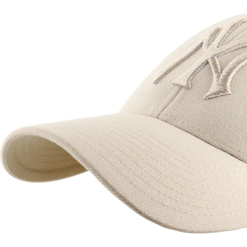 buet-beige-snapback-kasket-med-beige-mvp-ballpark-logo-fra-new-york-yankees-mlb-fra-47-brand