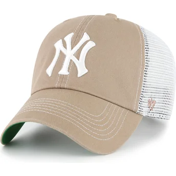 Brun trucker-kasket Clean Up Trawler fra New York Yankees MLB af 47 Brand