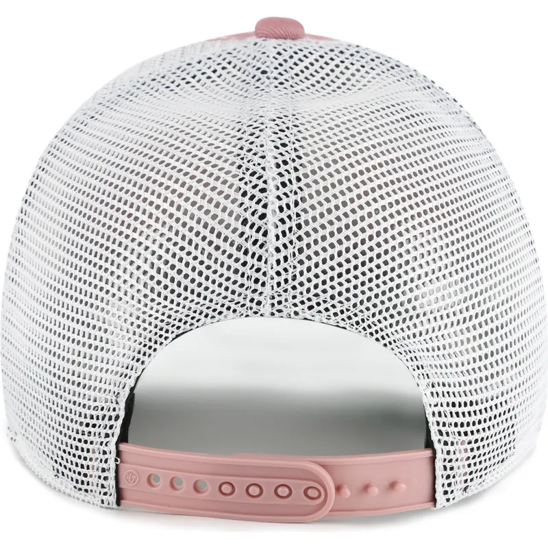 lyserod-trucker-kasket-clean-up-trawler-fra-new-york-yankees-mlb-af-47-brand