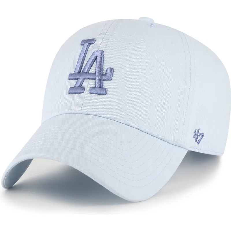 bla-justerbar-curved-kasket-med-blat-logo-clean-up-no-loop-label-fra-los-angeles-dodgers-mlb-fra-47-brand