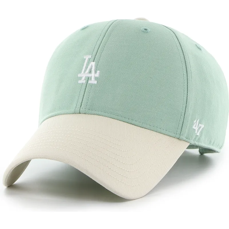 gorra-curva-verde-ajustable-mvp-base-runner-two-tone-legend-de-los-angeles-dodgers-mlb-de-47-brand