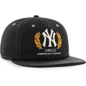 flad-sort-snapback-kasket-captain-rl-keepsake-fra-new-york-yankees-mlb-af-47-brand