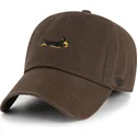 gorra-curva-marron-ajustable-clean-up-dog-base-runner-icon-de-47-brand