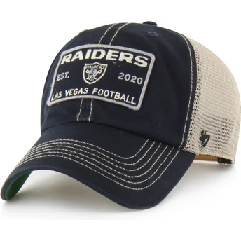 Trucker kasket sort Clean Up Wabash fra Las Vegas Raiders NFL fra 47 Brand