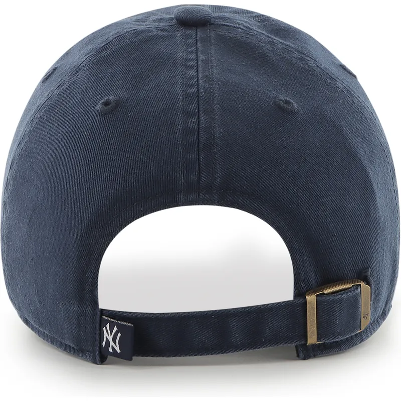 kasketter-buet-marinebla-justerbar-rem-clean-up-fra-new-york-yankees-mlb-af-47-brand