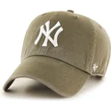 gron-justerbar-curved-kasket-clean-up-sandalwood-fra-new-york-yankees-mlb-fra-47-brand