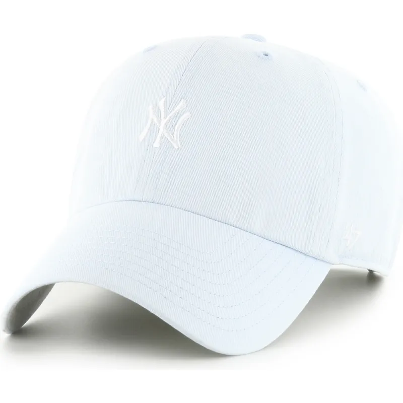 lysebla-justerbar-buet-kasket-clean-up-base-runner-fra-new-york-yankees-mlb-af-47-brand