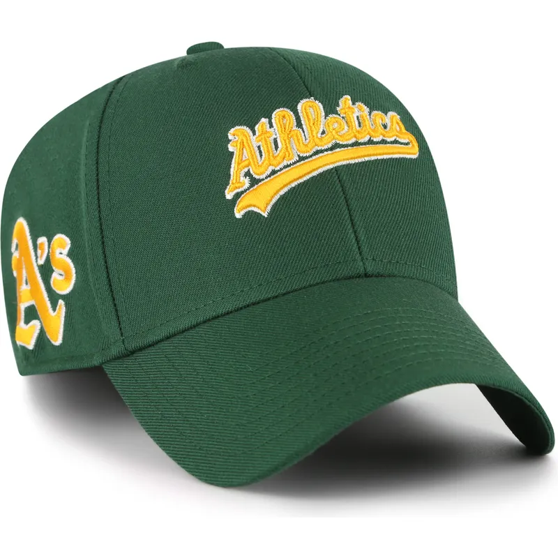 gron-justerbar-kurvet-kasket-mvp-ballpark-script-shot-fra-oakland-athletics-mlb-fra-47-brand