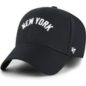 morkebla-justerbar-kurvet-kasket-mvp-ballpark-script-shot-fra-new-york-yankees-mlb-fra-47-brand