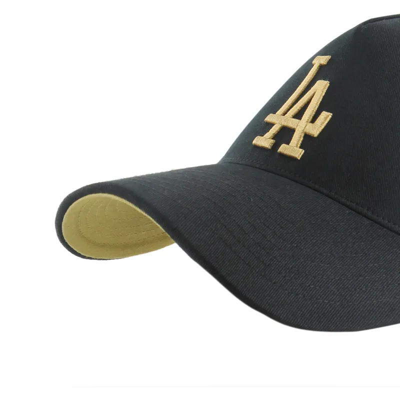 sort-snapback-kasket-med-buet-skygge-mvp-dt-sure-shot-two-tone-cotton-fra-los-angeles-dodgers-mlb-fra-47-brand