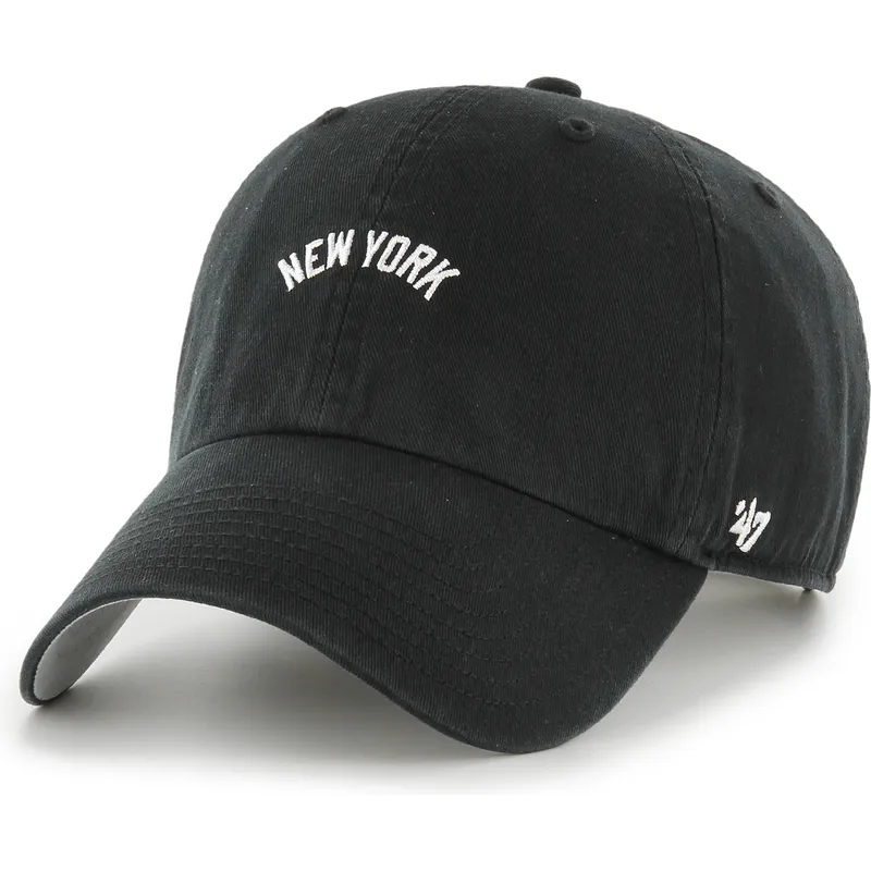 buet-sort-justerbar-kasket-clean-up-base-runner-script-fra-new-york-yankees-mlb-af-47-brand