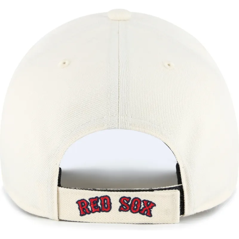 buet-beige-og-marinebla-justerbar-kasket-mvp-two-tone-fra-boston-red-sox-mlb-fra-47-brand