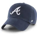 justerbar-marinebla-buet-kasket-clean-up-fra-atlanta-braves-mlb-af-47-brand