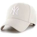buet-beige-snapback-kasket-mvp-bone-fra-new-york-yankees-mlb-fra-47-brand