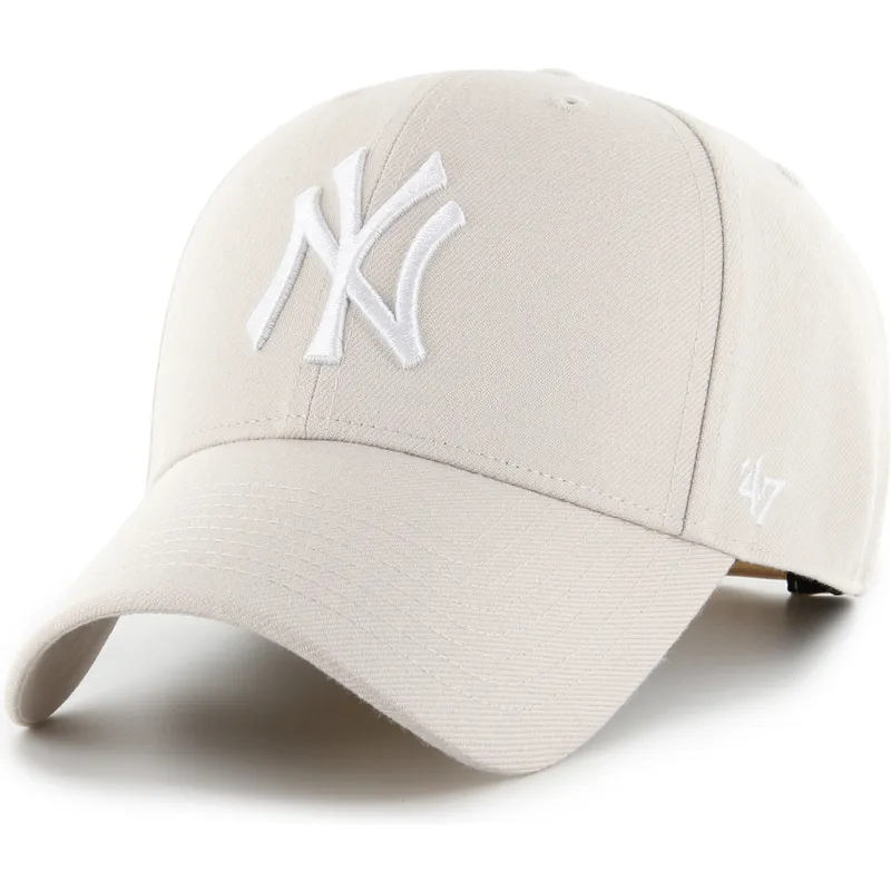 buet-beige-snapback-kasket-mvp-bone-fra-new-york-yankees-mlb-fra-47-brand