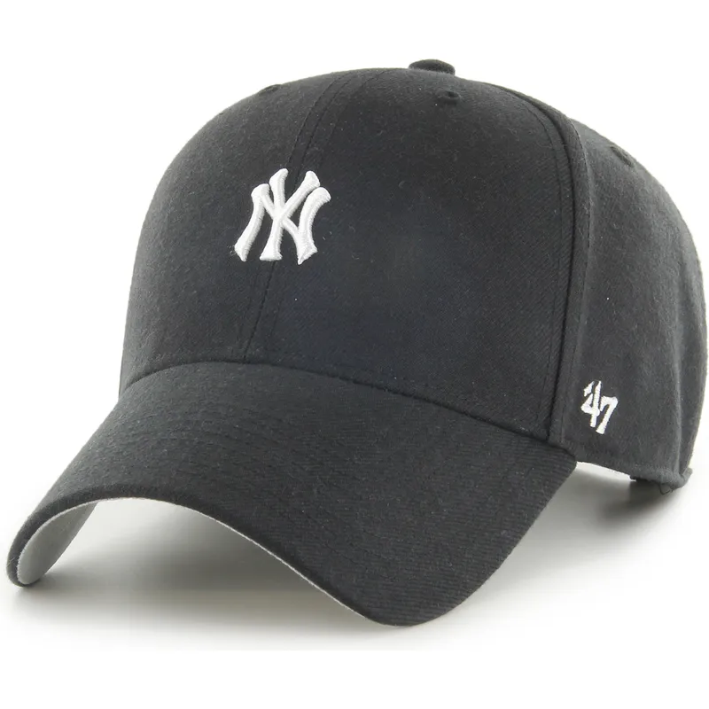 sort-curved-snapback-kasket-mvp-base-runner-fra-new-york-yankees-mlb-af-47-brand