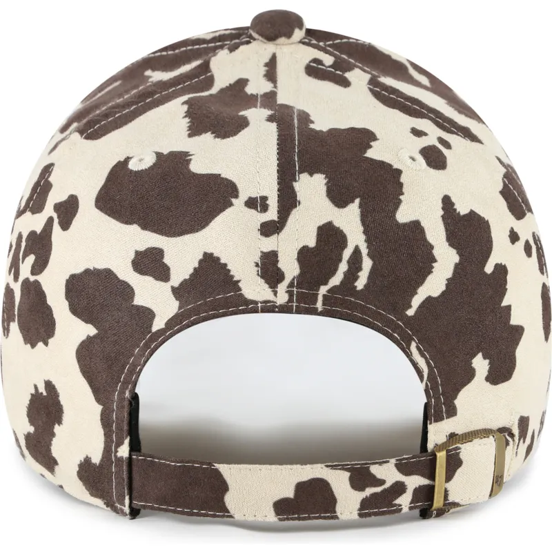 brun-justerbar-buet-kasket-med-brunt-logo-clean-up-bessie-fra-new-york-yankees-mlb-fra-47-brand