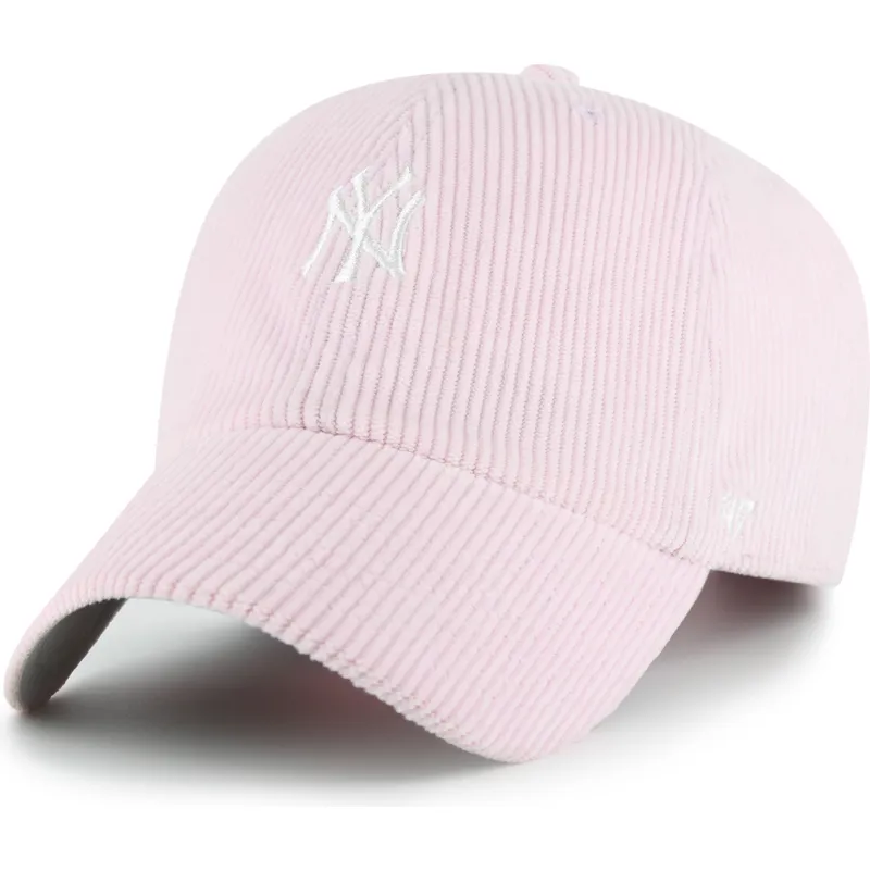 lyserod-justerbar-buet-kasket-clean-up-cord-base-runner-fra-new-york-yankees-mlb-fra-47-brand