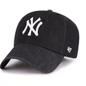 sort-justerbar-curved-kasket-clean-up-lennon-fra-new-york-yankees-mlb-af-47-brand
