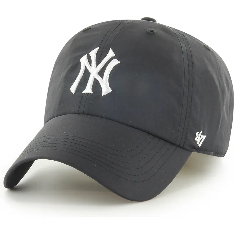 sort-justerbar-curved-kasket-clean-up-brrr-fra-new-york-yankees-mlb-fra-47-brand