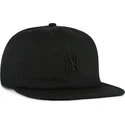 sort-flat-snapback-kasket-med-sort-captain-rl-contemporary-logo-af-new-york-yankees-mlb-fra-47-brand