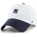 gorra-curva-blanca-y-azul-marino-ajustable-clean-up-vista-mini-two-tone-de-new-york-yankees-mlb-de-47-brand