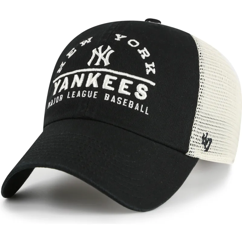 trucker-kasket-sort-clean-up-windham-mesh-fra-new-york-yankees-mlb-fra-47-brand