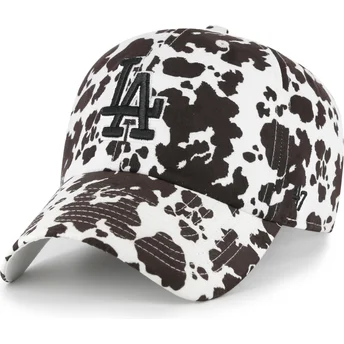 Hvid justerbar buet kasket Clean Up Bessie fra Los Angeles Dodgers MLB fra 47 Brand