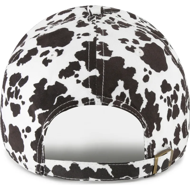 hvid-justerbar-buet-kasket-clean-up-bessie-fra-los-angeles-dodgers-mlb-fra-47-brand