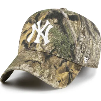 Buet kasket camouflage justerbar Clean Up Real Tree fra New York Yankees MLB af 47 Brand