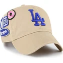 khaki-justerbar-curved-kasket-clean-up-badges-fra-los-angeles-dodgers-mlb-fra-47-brand