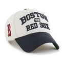 buet-beige-og-marinebla-justerbar-kasket-mvp-broke-line-fra-boston-red-sox-mlb-fra-47-brand