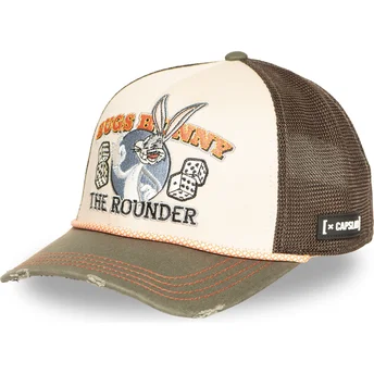 Brun og grøn trucker-kasket Bugs Bunny LOO13 PCSMBUB Looney Tunes fra Capslab