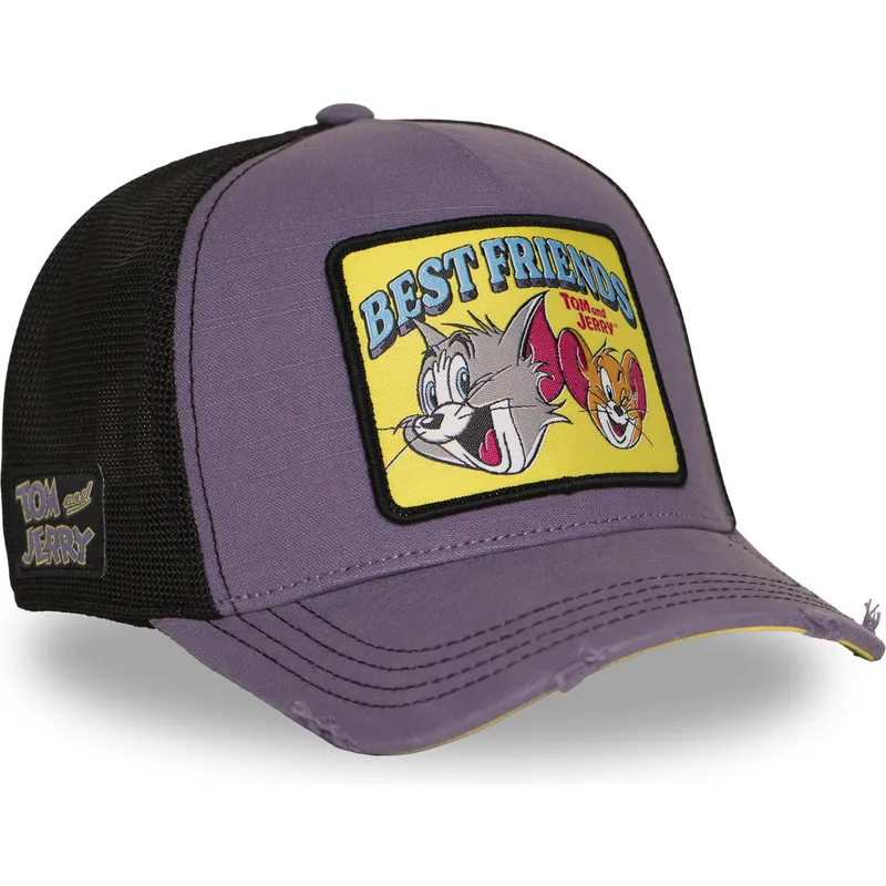 violet-trucker-kasket-tom-og-jerry-taj8-besb-looney-tunes-fra-capslab