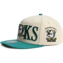 gron-og-beige-snapback-flat-cap-across-the-board-fra-anaheim-ducks-nhl-fra-mitchell-ness