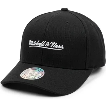 Sort snapback-kasket med buet skygge Branded fra Mitchell & Ness