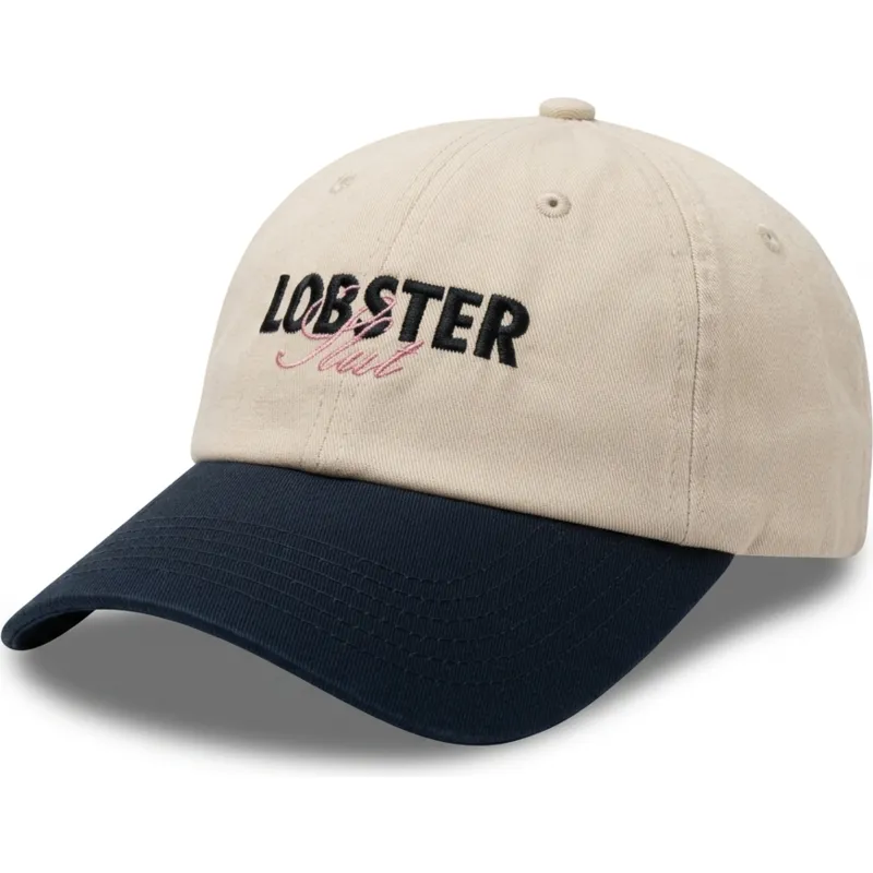 buet-beige-og-marinebla-justerbar-kasket-lobster-slut-fra-pica-pica