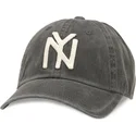 sort-justerbar-curved-kasket-archive-fra-new-york-black-yankees-mlb-af-american-needle