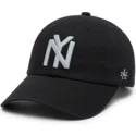 sort-justerbar-curved-cap-ballpark-fra-new-york-black-yankees-mlb-af-american-needle