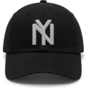 sort-justerbar-curved-cap-ballpark-fra-new-york-black-yankees-mlb-af-american-needle