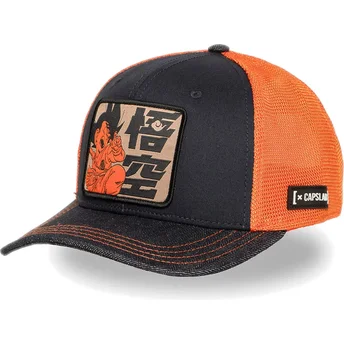 Trucker kasket blå og orange Son Goku Barn DB6 KID Dragon Ball fra Capslab