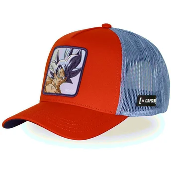 Trucker kasket orange Son Goku Ultra Instinct DBS8 ULTB Dragon Ball fra Capslab
