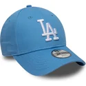 lysebla-justerbar-buet-kasket-til-born-9forty-essential-fra-los-angeles-dodgers-mlb-fra-new-era
