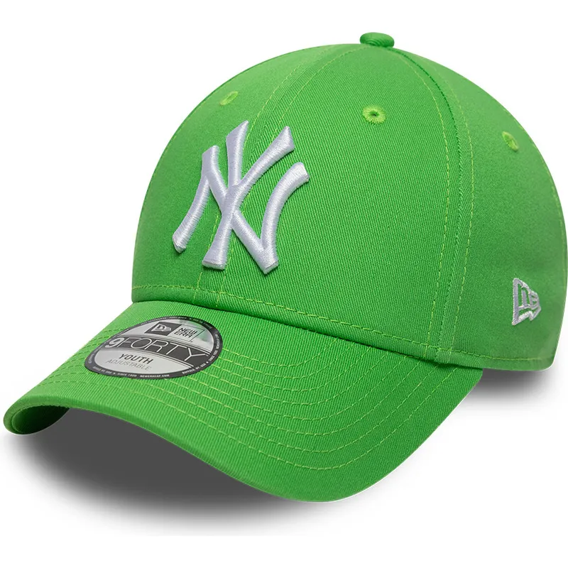 gron-justerbar-buet-kasket-til-born-9forty-essential-fra-new-york-yankees-mlb-fra-new-era