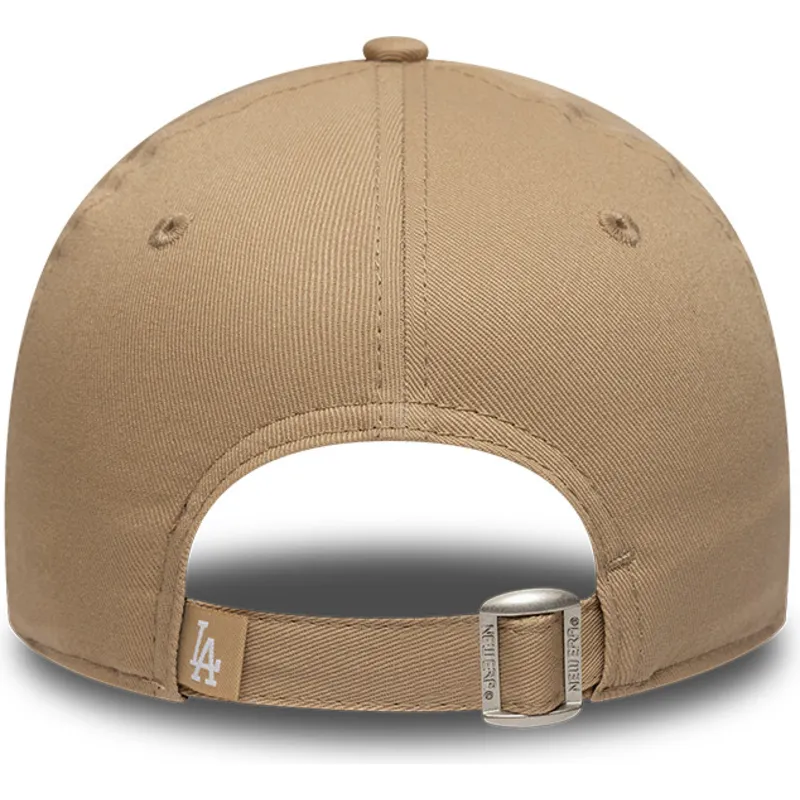 buet-beige-justerbar-kasket-til-dreng-9forty-icon-fra-los-angeles-dodgers-mlb-fra-new-era