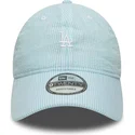 bla-justerbar-kurvet-kasket-9twenty-seersucker-fra-los-angeles-dodgers-mlb-fra-new-era