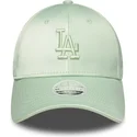 gron-justerbar-buet-kasket-til-kvinder-9forty-bow-back-satin-fra-los-angeles-dodgers-mlb-fra-new-era